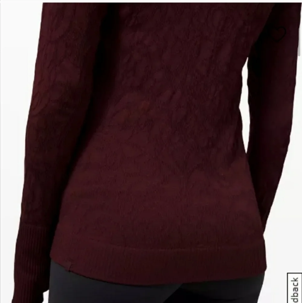 Lululemon Rest Less Pullover Garnet size 4